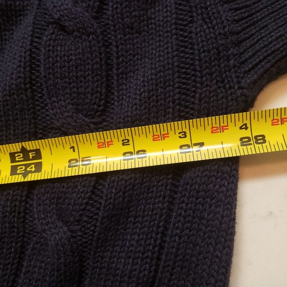 Michael Kors chunky knit tunic sweater size S/M Navy blue oversized - Picture 11 of 11